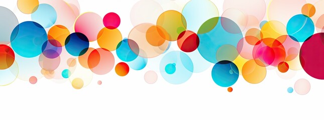 rainbow circles in different colors, in the style of contemporary candy-coated, abstraction