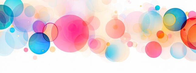 rainbow circles in different colors, in the style of contemporary candy-coated, abstraction