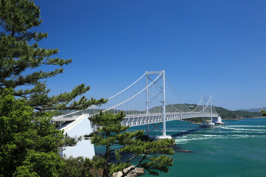 Onaruto Bridge and Naruto Straits, Japan,Tokushima Prefecture,Naruto, Tokushima