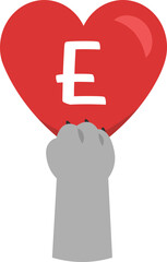 Obraz premium Alphabet Love E