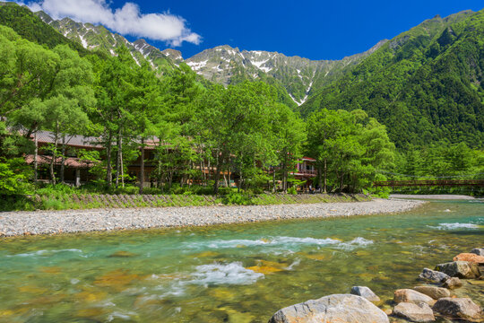 Kappa Bridge, Kamikochi??, Japan,Nagano Prefecture,Matsumoto, Nagano