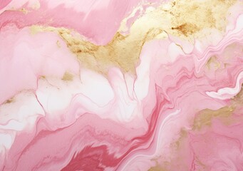 Liquid marble painting background design with gold glitter dust texture. AI Generative.