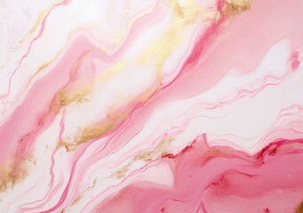 Liquid marble painting background design with gold glitter dust texture. AI Generative.