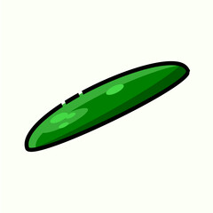 World Food Day: Vector Graphic Illustration of Cucumbers