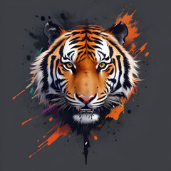 tiger head vector