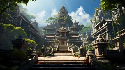 Fotobehang a beautiful temple in Bali © Asep