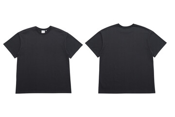 Naklejka premium black t shirt template