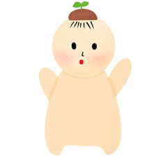 cartoon cute little baby boy