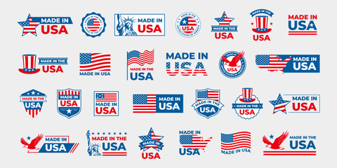 made in usa logo and label collection © hafid