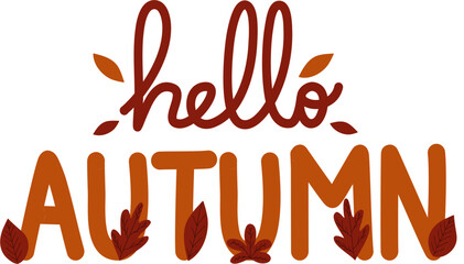Hello Autumn Lettering