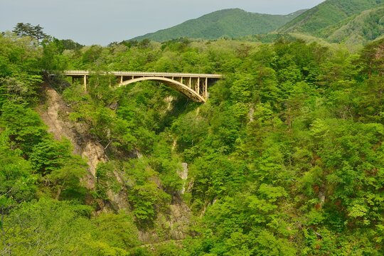 Naruko Gorge and fresh green, Japan,Miyagi prefecture,Osaki, Miyagi