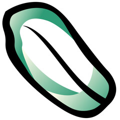 illustration of a green leaf