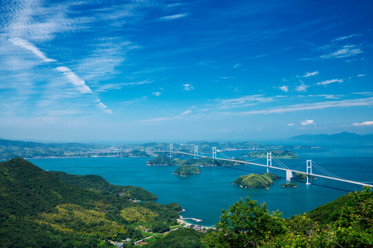 Shimanami Kaido and Seto Inland Sea, Japan,Shikoku,Ehime Prefecture,Imabari, Ehime,Yoshiumi town