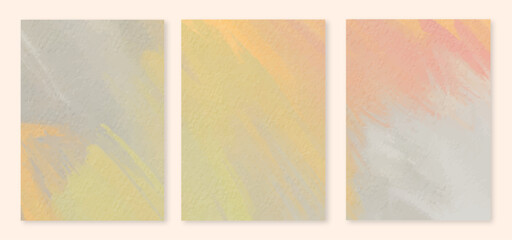set of abstract watercolor background