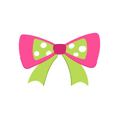 holiday bright bow cartoon. pink celebration, decoration knot, card satin holiday bright bow sign. isolated symbol vector illustration