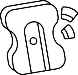 sharpener line icon design style