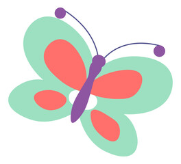 Butterfly insect animal, fauna and nature vector