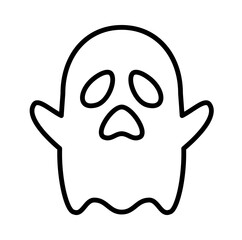 Naklejka premium ghost halloween icon