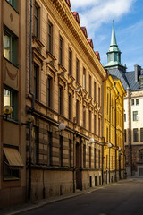 Stockholm, Sweden The Smala Grand street in the downtown.