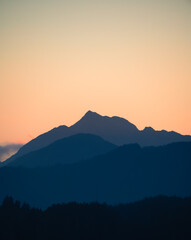 Mountain layers Haida Gwaii