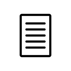 Paper Sheet Icon Vector Symbol Design Illustration EPS 10
