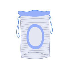 facial cotton pads cartoon. hygiene soft, healthy cleansing, clean woman facial cotton pads sign. isolated symbol vector illustration