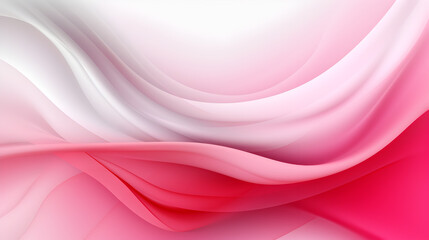 Fototapeta premium Pink white abstract background with waves