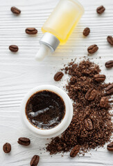 Handmade coffee scrub.