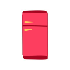 open fridge cartoon. interior cooler, household fresh, stainless steel open fridge sign. isolated symbol vector illustration