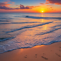 Sunset on a Tropical Beach 
