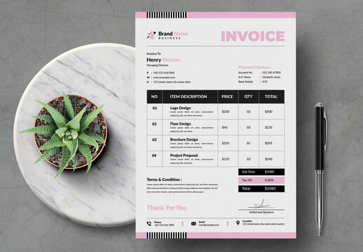 Business Invoice Design