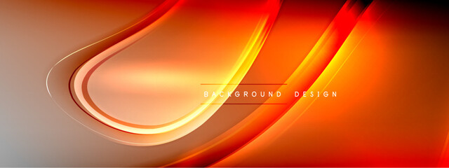 Vector abstract background - liquid transparent bubble shapes on fluid gradient with shadows and light effects