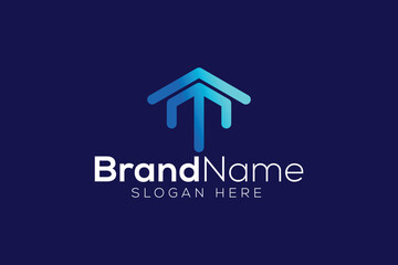 Minimal and Professional home real estate vector logo design