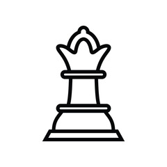 Game chess queen vector icon