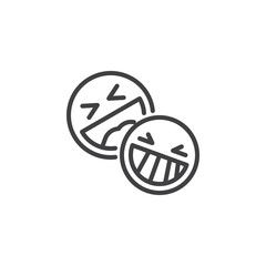 Comedy show line icon