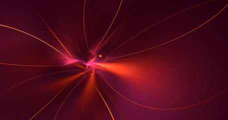 3D manual rendering abstract colorful fractal light background