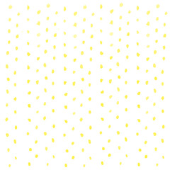 手描き　ドット　黄色　かわいい　背景