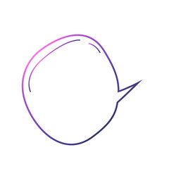 Gradient Outline Speech Bubble