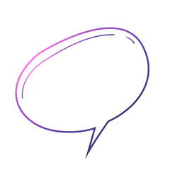 Gradient Outline Speech Bubble