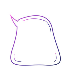 Gradient Outline Speech Bubble