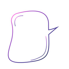Gradient Outline Speech Bubble