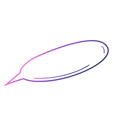 Gradient Outline Speech Bubble