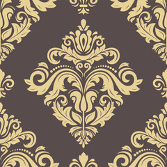 Classic seamless vector pattern. Damask orient ornament. Classic vintage background. Orient pattern for fabric, wallpapers and packaging