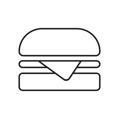 Black hamburger icon on a white background.
Popular fast food