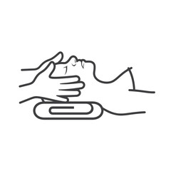 illustration of spa, a form of body care.