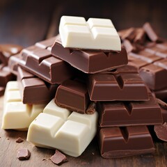 Different kinds of chocolate 