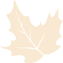 Obraz premium Hand drawn autumn bright leaves decoration