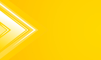 Business presentation lighting arrow on yellow background template. Vector illustration.