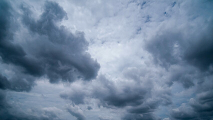 Dark sky with stormy clouds. Dramatic sky rain,Dark clouds before a thunder-storm.