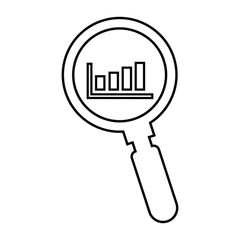 Search analytics, search, data icon